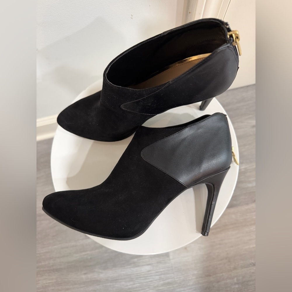Michael Chic Black Heeled Ankle Boots
